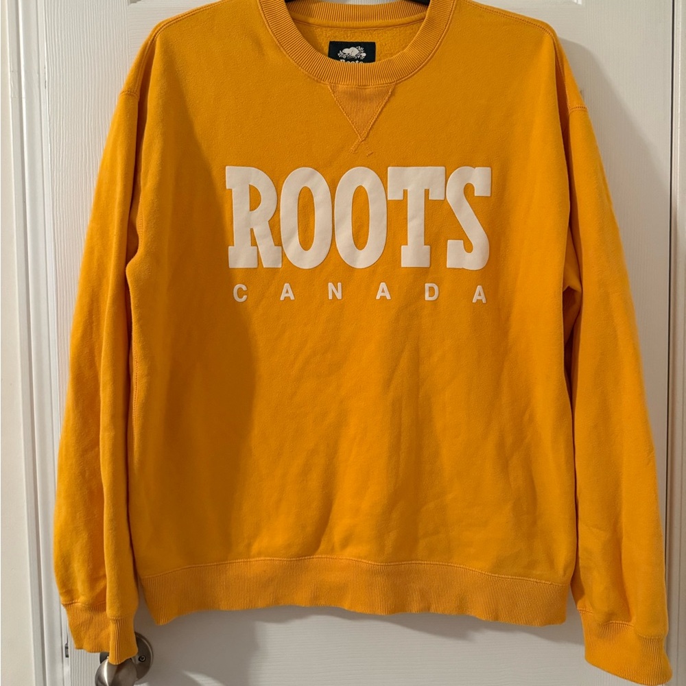 ROOTS Yellow Sweater - Picture 1 of 4